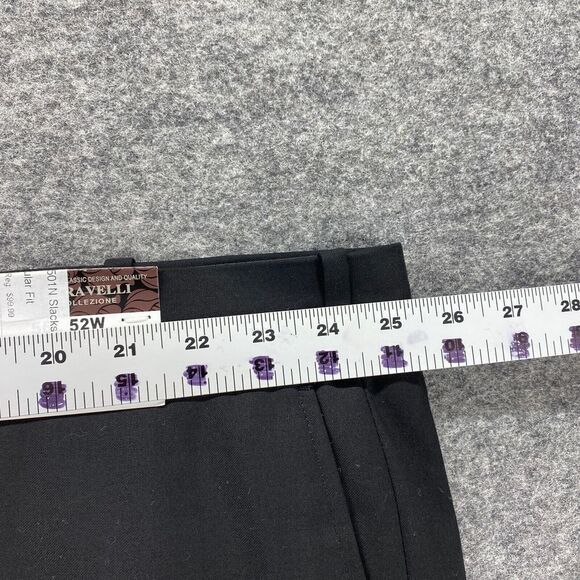NWT Caravelli Dress Pants Men 56x52 Black Classic High Rise Pleated Straight - Picture 7 of 10